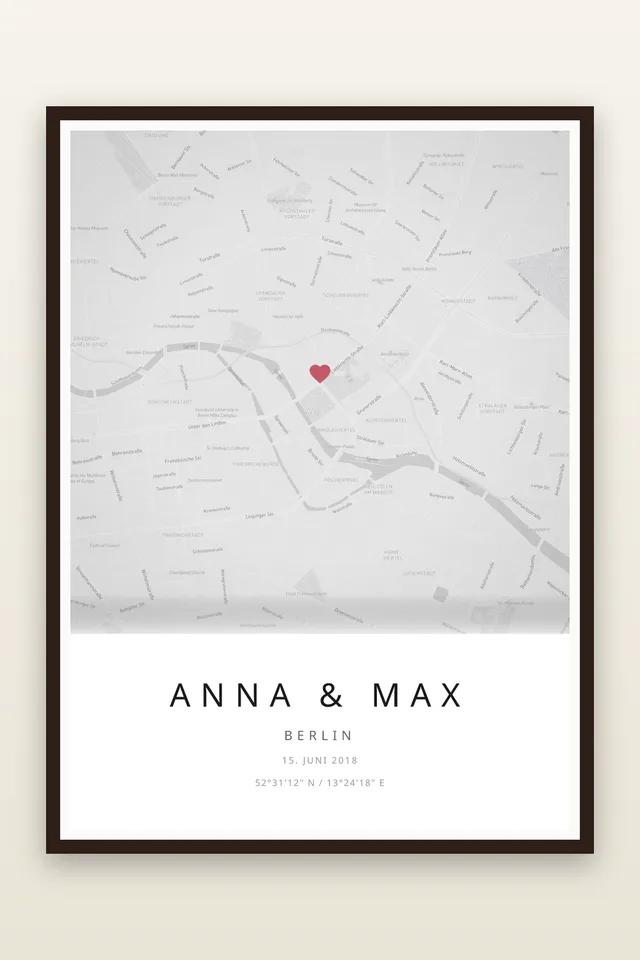 Stadtplan-Poster